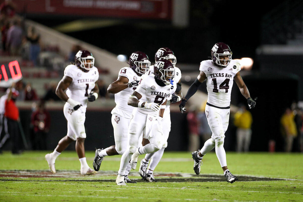 COLUMBIA, SC - 20201107 - Texas A&M Aggies Football vs. South Carolina Gamecocks